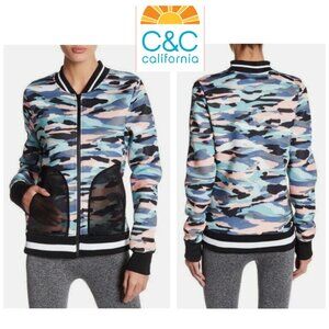 NWOT C&C Factory Camo Scuba Bomber Jacket (Size XS)